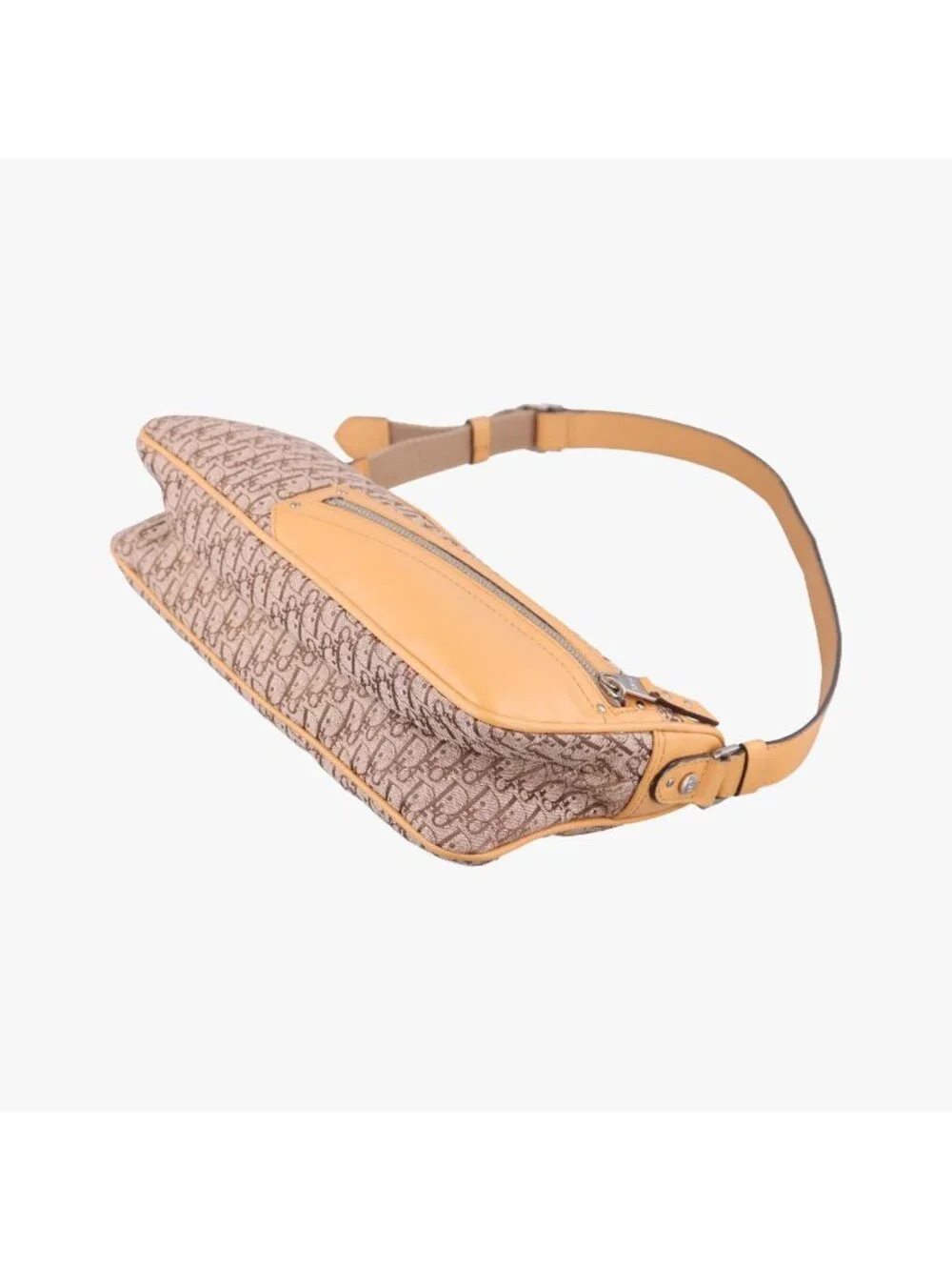 Dior Street Chic Camel Canvas Leather LO Handbag